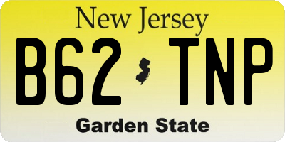 NJ license plate B62TNP