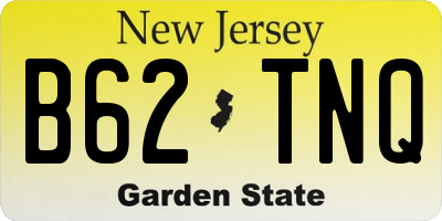 NJ license plate B62TNQ