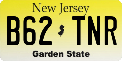 NJ license plate B62TNR