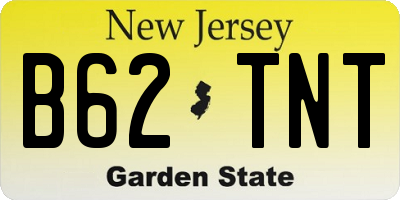 NJ license plate B62TNT