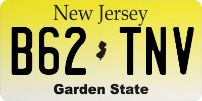 NJ license plate B62TNV