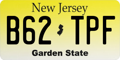 NJ license plate B62TPF