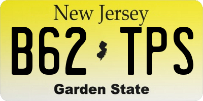 NJ license plate B62TPS