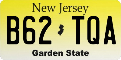 NJ license plate B62TQA