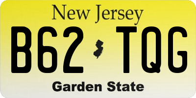 NJ license plate B62TQG