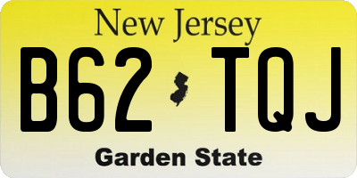 NJ license plate B62TQJ
