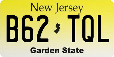 NJ license plate B62TQL