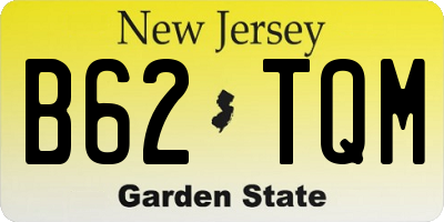 NJ license plate B62TQM