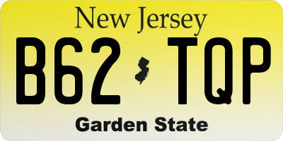 NJ license plate B62TQP