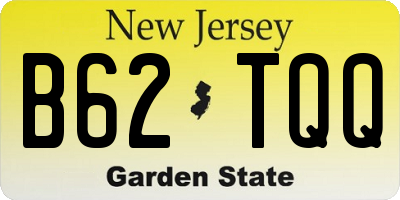 NJ license plate B62TQQ