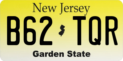 NJ license plate B62TQR