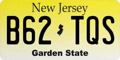 NJ license plate B62TQS