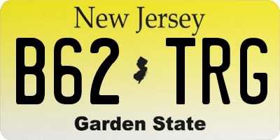NJ license plate B62TRG