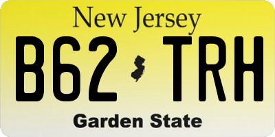 NJ license plate B62TRH