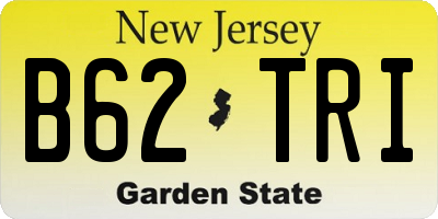 NJ license plate B62TRI