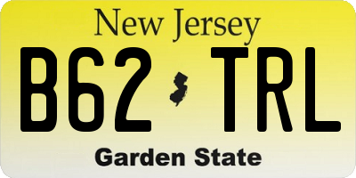 NJ license plate B62TRL