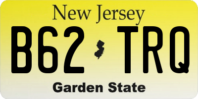 NJ license plate B62TRQ