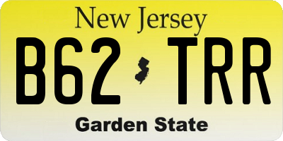 NJ license plate B62TRR
