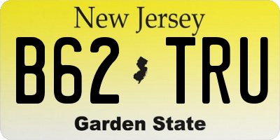 NJ license plate B62TRU