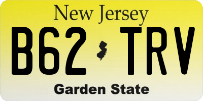 NJ license plate B62TRV