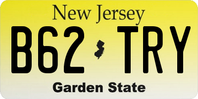 NJ license plate B62TRY