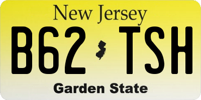 NJ license plate B62TSH