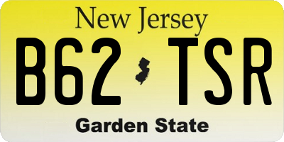 NJ license plate B62TSR