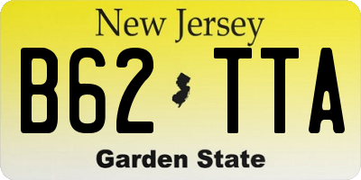 NJ license plate B62TTA