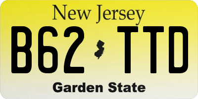 NJ license plate B62TTD