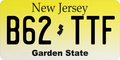 NJ license plate B62TTF
