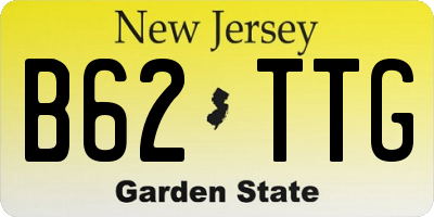 NJ license plate B62TTG