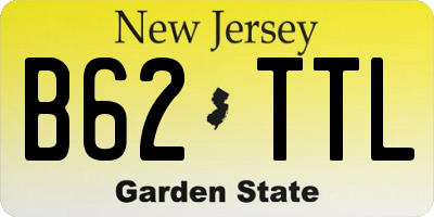 NJ license plate B62TTL