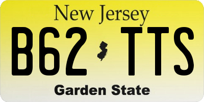 NJ license plate B62TTS