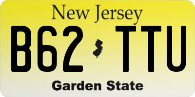 NJ license plate B62TTU