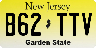 NJ license plate B62TTV