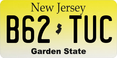 NJ license plate B62TUC