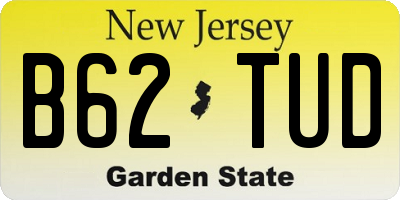 NJ license plate B62TUD