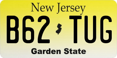 NJ license plate B62TUG