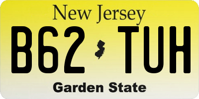 NJ license plate B62TUH