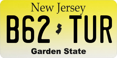 NJ license plate B62TUR