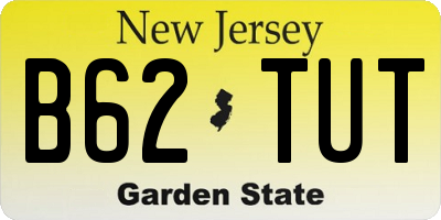 NJ license plate B62TUT