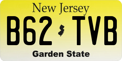 NJ license plate B62TVB