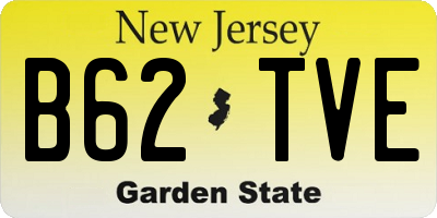 NJ license plate B62TVE
