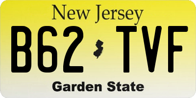 NJ license plate B62TVF