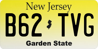 NJ license plate B62TVG