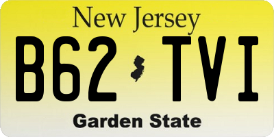 NJ license plate B62TVI