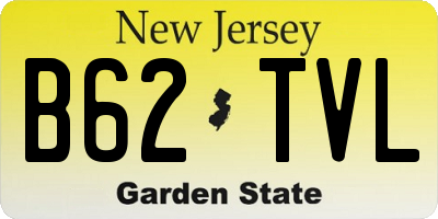 NJ license plate B62TVL