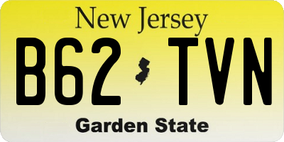 NJ license plate B62TVN