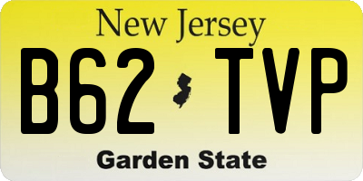 NJ license plate B62TVP