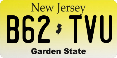 NJ license plate B62TVU